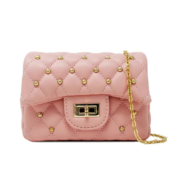 CLASSIC QUILTED STUD BAG