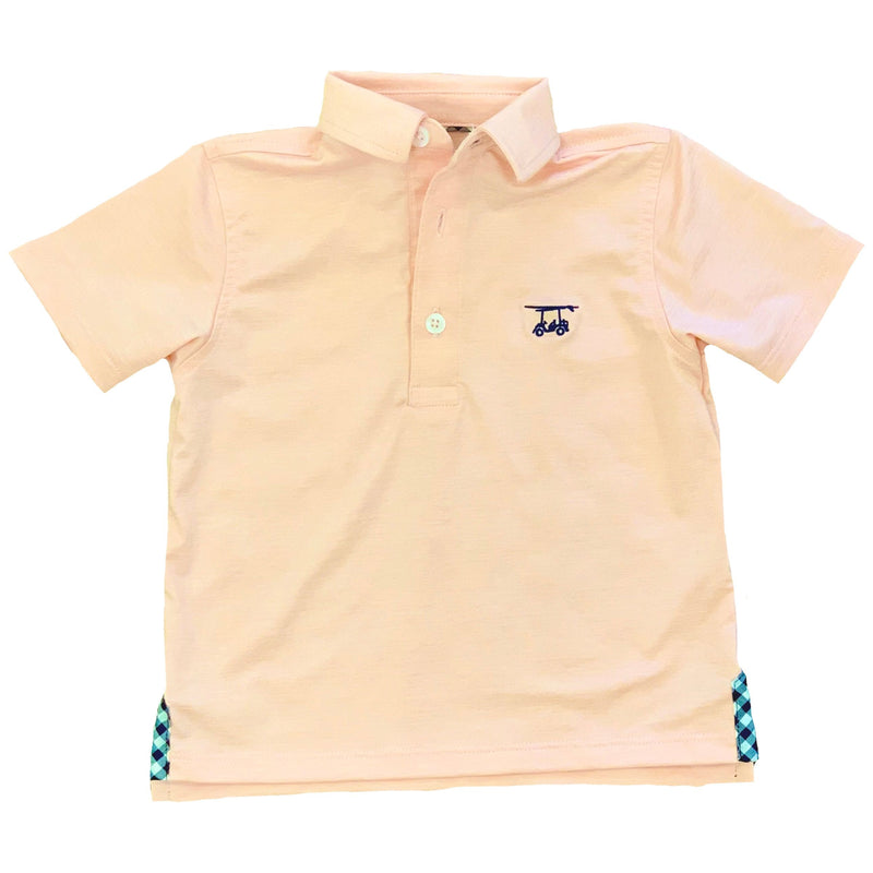 ALBATROSS POLO - SOLID PINK OR BLUE STRIPE