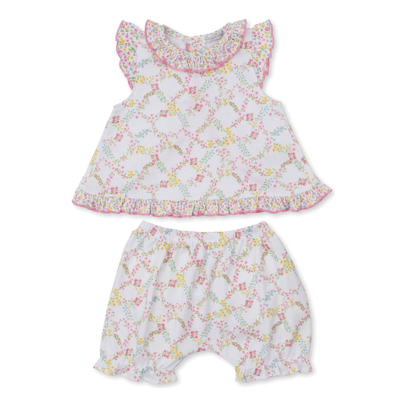 GARDEN TRELLIS SUNSUIT SET