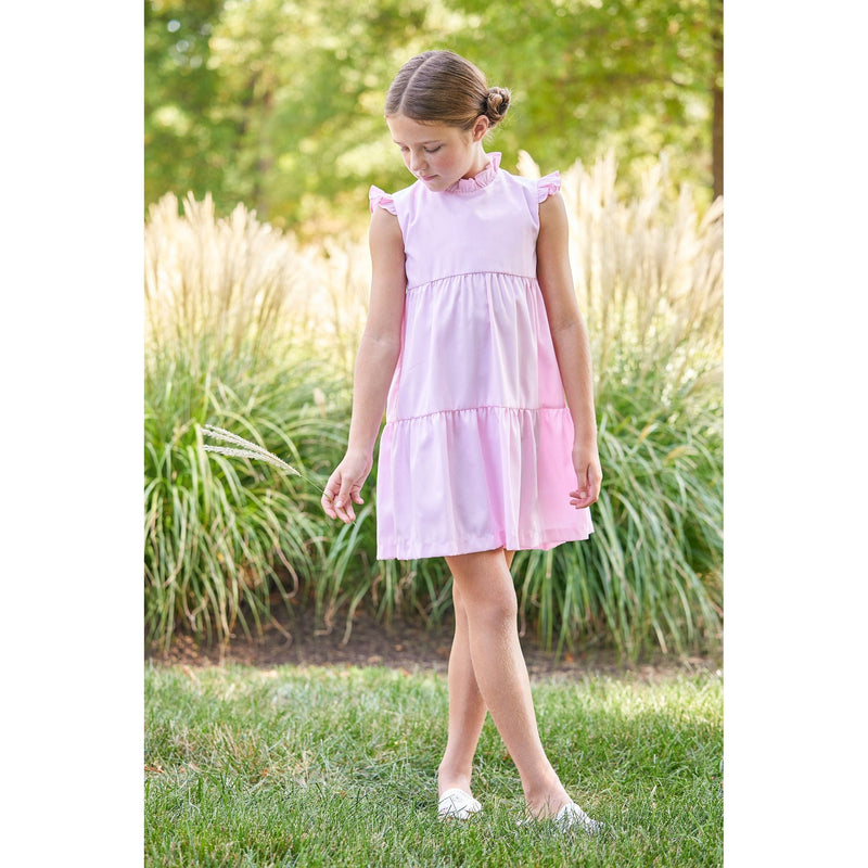 PIQUE TIERED CHARLESTON DRESS