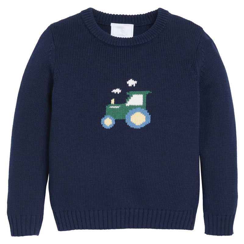 TRACTOR INTARSIA SWEATER