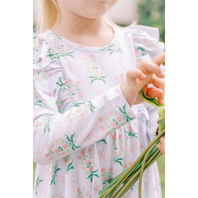 MARGOT LONG SLEEVE TWIRL DRESS