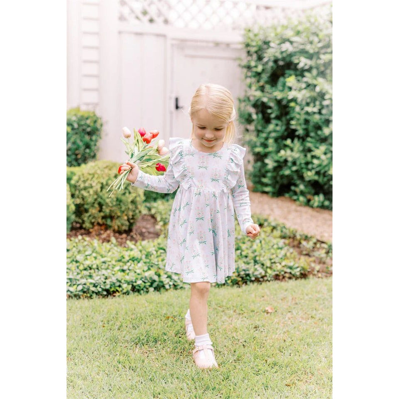MARGOT LONG SLEEVE TWIRL DRESS