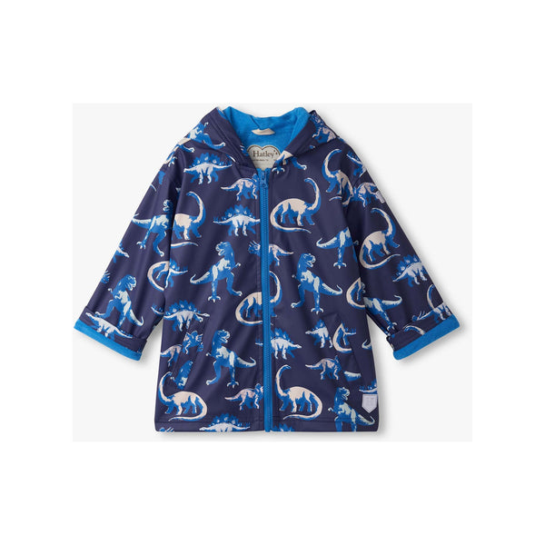 PAINTED DINOS COLOR CHANGING RAIN JACKET