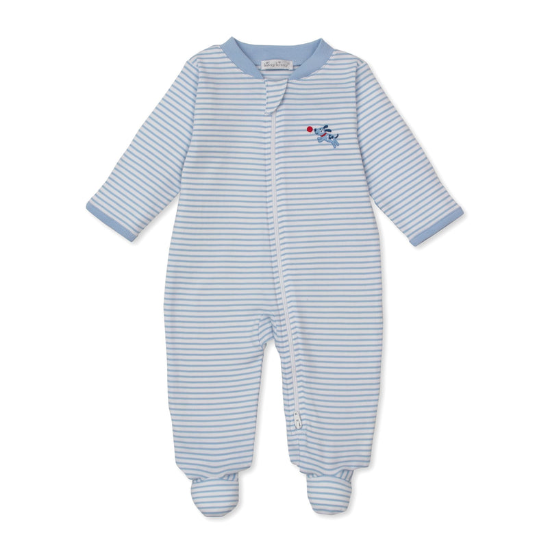 PUPPY PATCH FOOTIE WITH ZIPPER