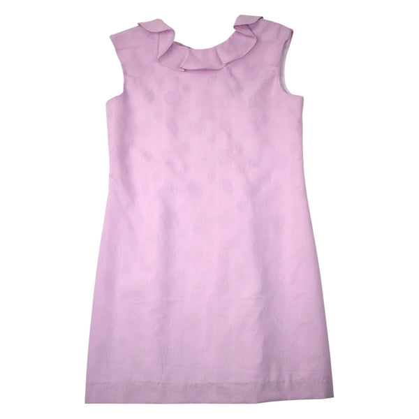 V-BACK DRESS FLOWER DAMASK