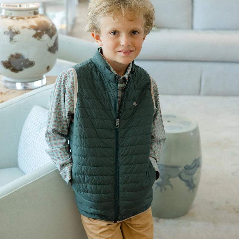 QUILTED VEST FOREST