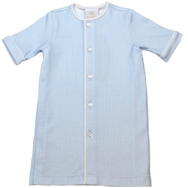 VINTAGE DAYGOWN BLUE GINGHAM