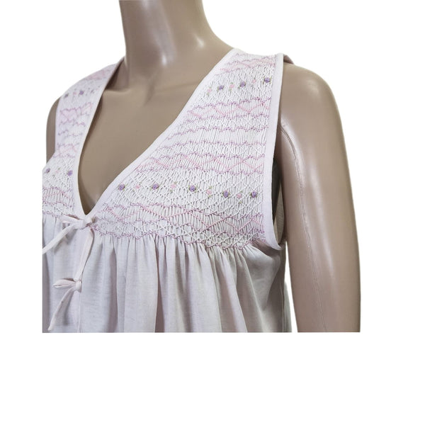 FRANCES SLEEVELESS V-NECK SHORT GOWN