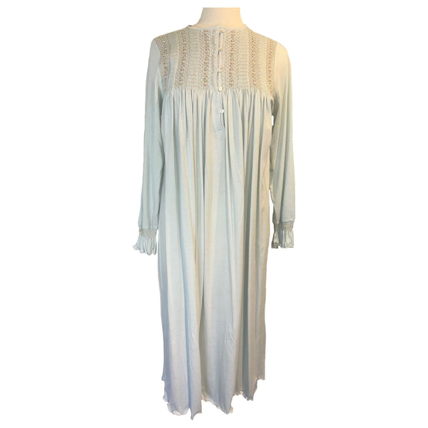 GERTRUDE HEIRLOOM LONG SLEEVE BLUE GOWN