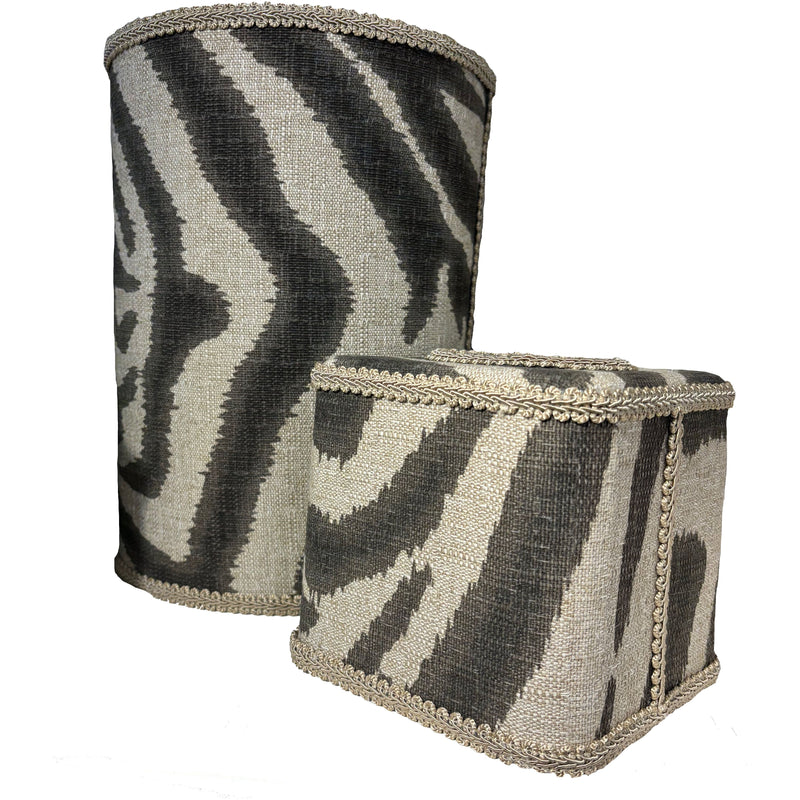 OUT OF AFRICA WASTEBASKET & TISSUE SET