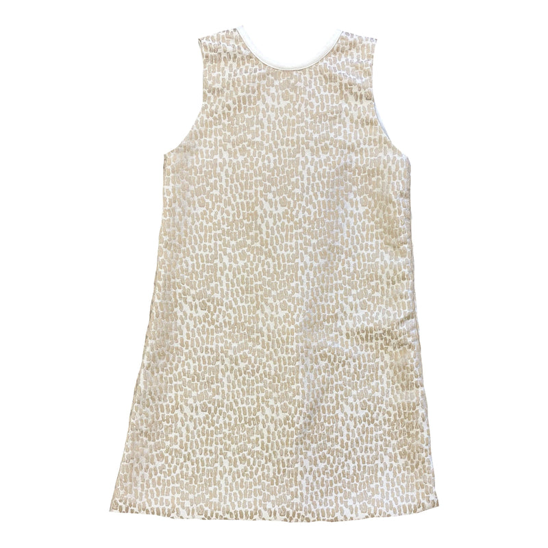 PEBBLE ALINE TRIM GOLD DRESS