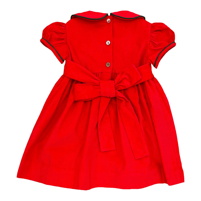 CHRISTMAS TIME SMOCKED DRESS - sizes 2T-4T