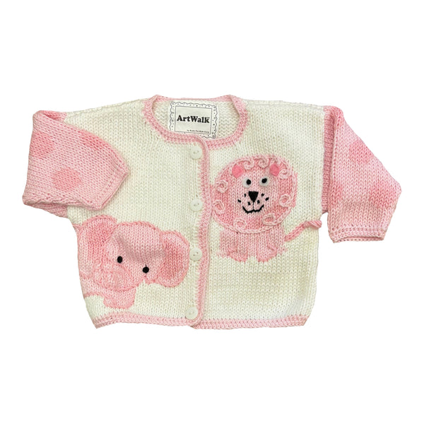 JUNGLE BABY PINK CARDIGAN