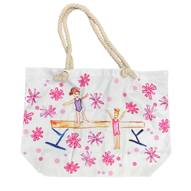 GYMNASTICS CANVAS TOTE