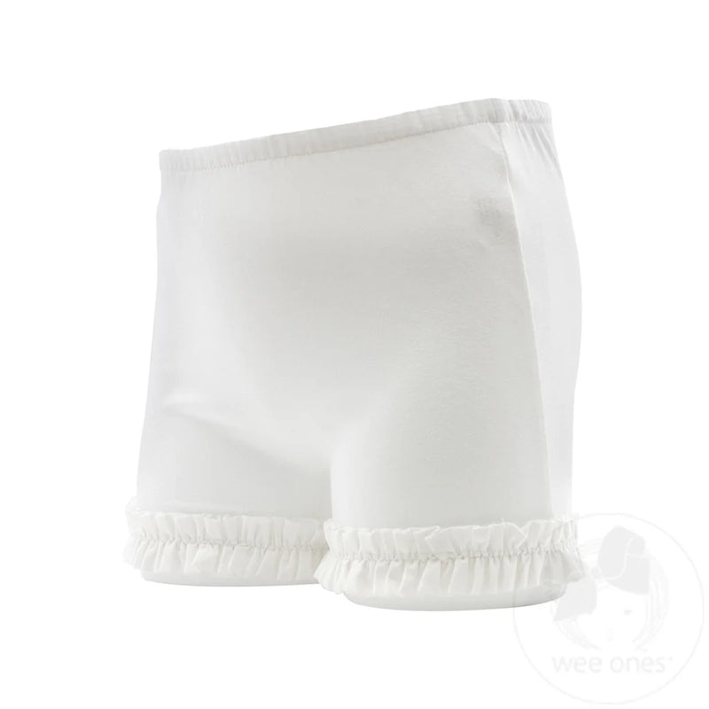 RUFFLE TRIM SHORTS