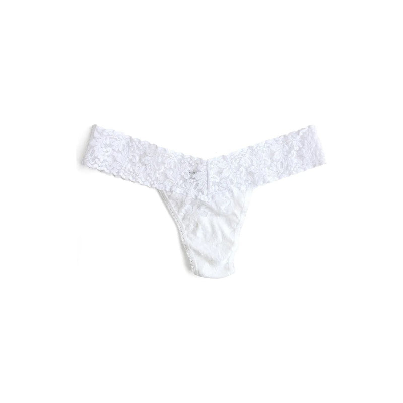 SIGNATURE LACE LOW RISE THONG