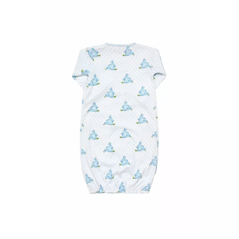 BLUE BUNNY BABY GOWN
