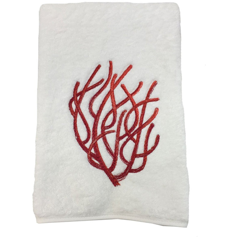 RED CORAL GUEST TOWEL