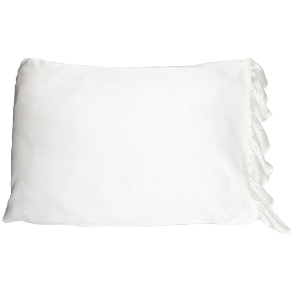 SILKY PILLOWCASE WITH RUFFLE