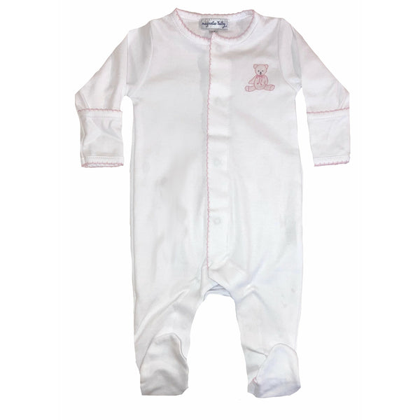 LIL' TEDDIES EMBROIDERED FOOTIE