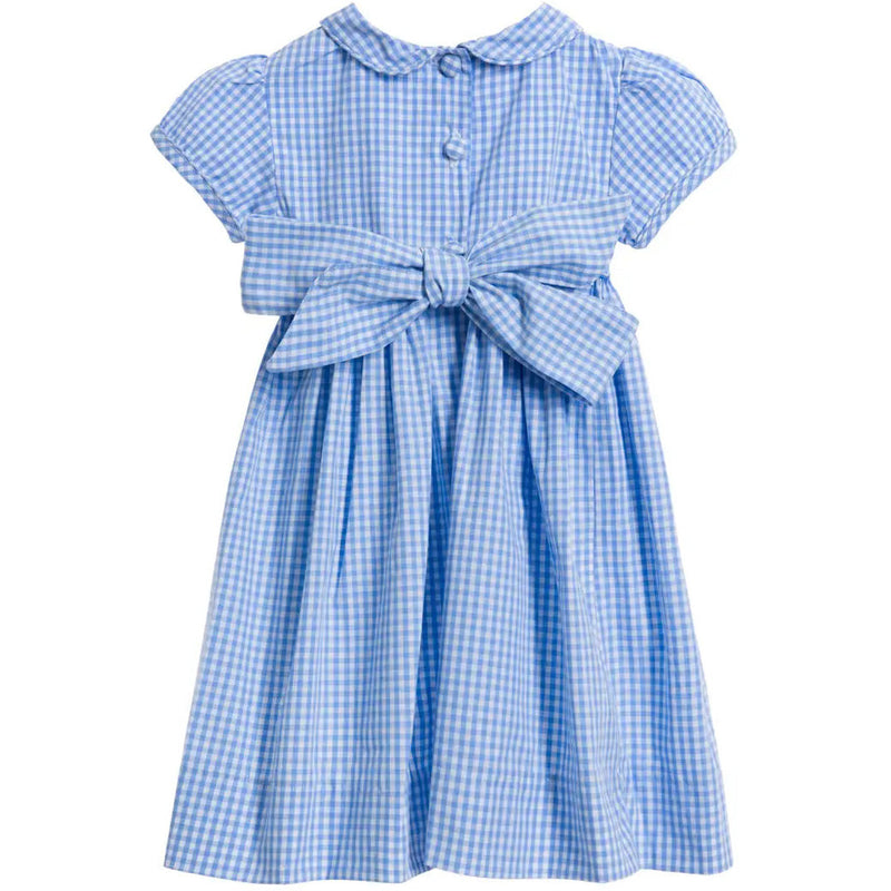 BENITA BLUE CHECK DRESS - sizes 3-5