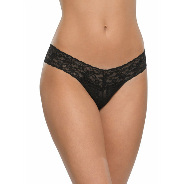 SIGNATURE LACE LOW RISE THONG