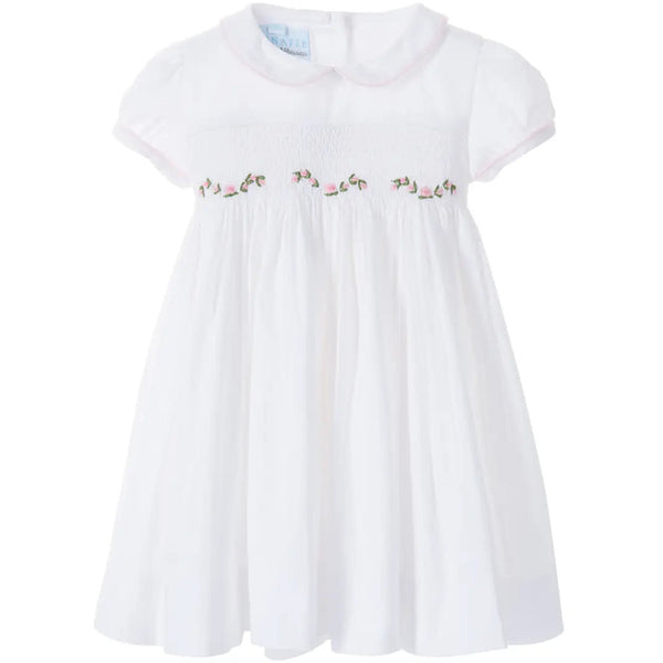 FLAMINIA DRESS WHITE PIQUE - sizes 3Y-4Y