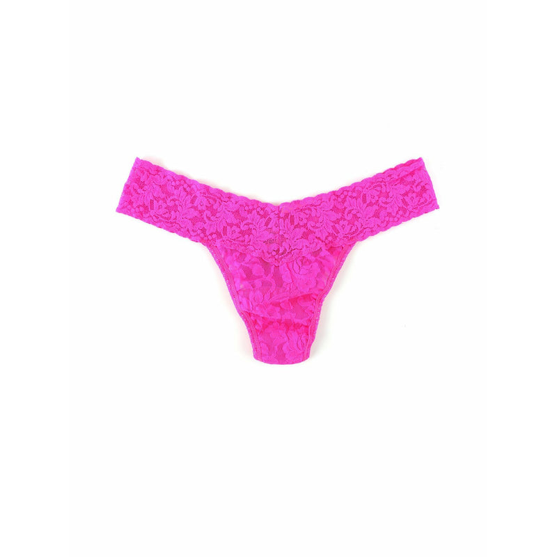 SIGNATURE LACE LOW RISE THONG