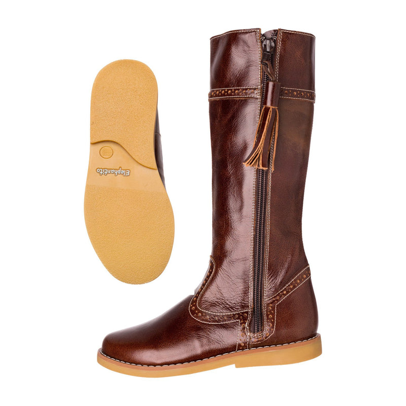 BROWN RIDING BOOT