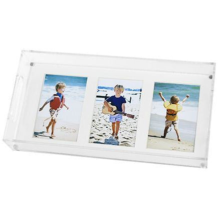 8x16 LUCITE TRAY WHITE MAT