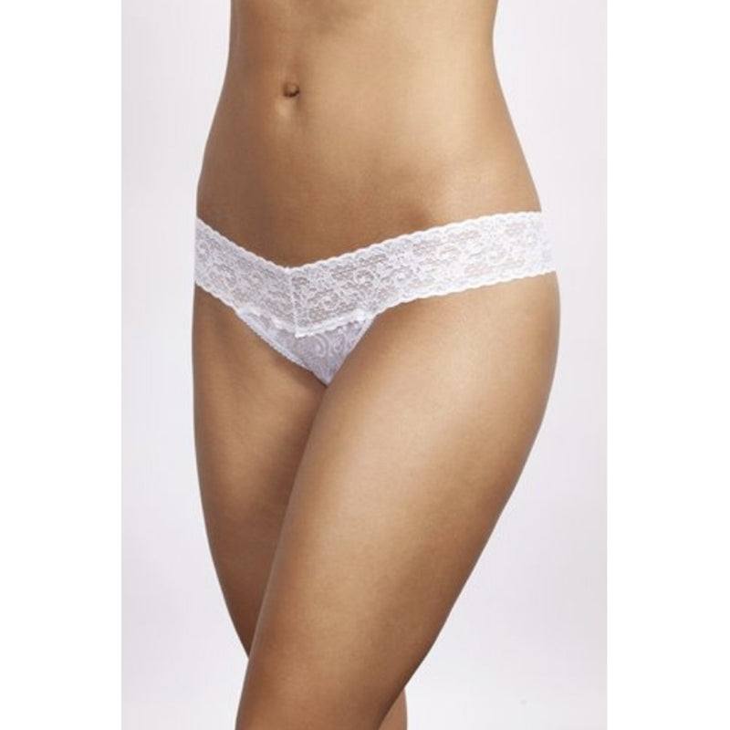 LACE LOW RISE THONG